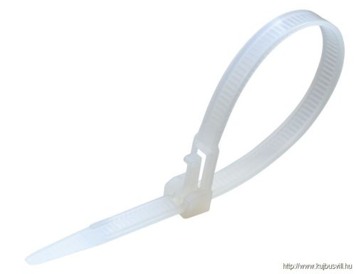 TRACON 280-NY Nyitható kábelkötegelő, natúr 300×7.6mm, D=10-80m, PA6.6