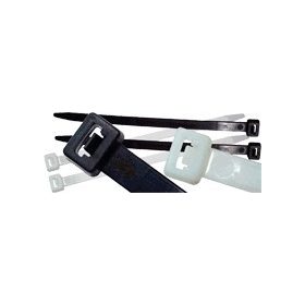   TRACON 360-12 PA12 kábelkötegelő, UV-álló, fekete 350×9mm, D=25-93mm, PA12