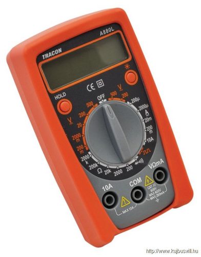 TRACON A880L Digitális multiméter DCV,ACV,DCA,OHM,diode check,signal