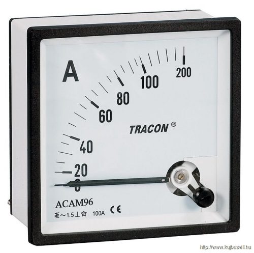 ACAM48-5 Analóg váltakozó áramú ampermérő közvetlen méréshez 48×48mm, 5A AC