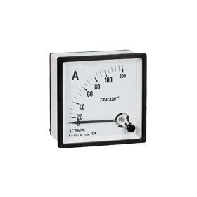   TRACON ACAM72-50 Analóg váltakozó áramú ampermérő közvetlen méréshez 72×72mm, 50A AC
