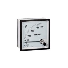   TRACON ACVM72-450 Analóg váltakozó áramú voltmérő 72×72mm, 450V AC