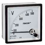 ACVM72-450 Analóg váltakozó áramú voltmérő 72×72mm, 450V AC