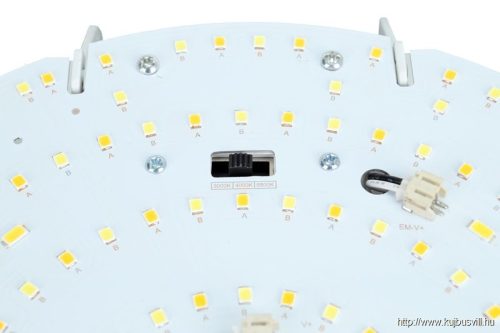 TRACON ADAM12W Falon kívüli védett LED világítótest, áll. színhőmérséklet 230 VAC, 12 W, 1200 lm, 3000/4000/6500 K, IP54,D=320mm,EEI=E