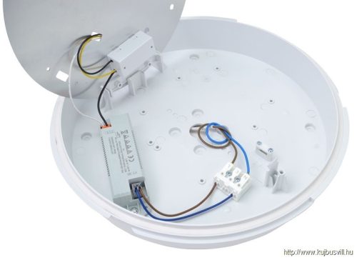 TRACON ADAM16W Falon kívüli védett LED világítótest, áll. színhőmérséklet 230 VAC, 16 W, 1600 lm, 3000/4000/6500 K, IP54,D=320mm,EEI=E