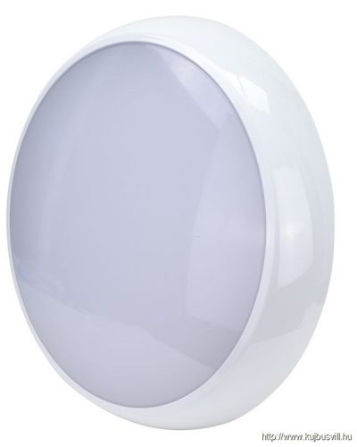 TRACON ADAMS12W Falon kívüli védett LED világítótest,m.érzékelő,áll. színhő 230VAC,12W,1200lm,3000/4000/6500K,1-8m,10s-12m,IP54,EEI=E