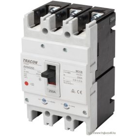   TRACON AKM2-250 Kompakt megszakító 3P,250A,Ir=(0,8-1,0)In,400/415V, 50/60Hz, Icu=36kA, Ics=25kA