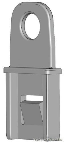 TRACON ASV-KETO-00123 Lakatolóegység 00-3, lock max. 6mm