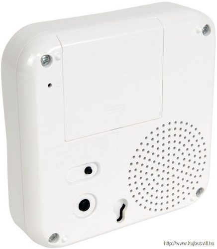 TRACON BELLW1-2V1 Vezeték nélküli csengő, négyzetes, 2 adó, 1 vevő 3×AA, 1×CR2032, IP44, 100m, 10 music