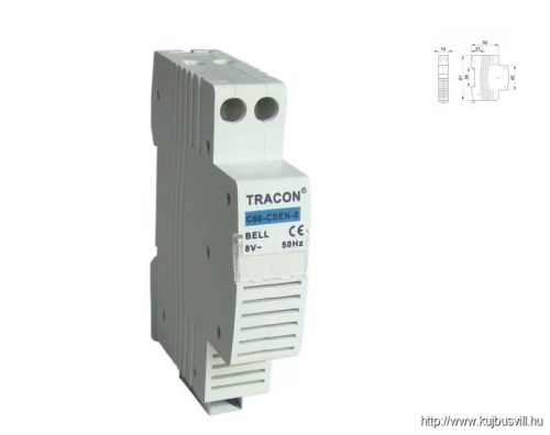 TRACON C60-CSEN-8 Sorolható csengő 8V AC, 75dB