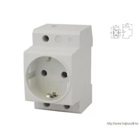   TRACON C60-DAO Sorolható csatlakozó aljzat, oldalsó védőérintkezővel 230V, 16A, 2P+E