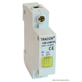   TRACON C60-LAM-S-L Sorolható ledes jelzőlámpa, sárga 230V, 0,6 W