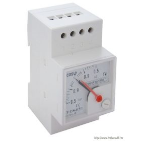   TRACON CF45S-0,5/3 Sínre pattintható analóg teljesítménytényező mérő 400V/5A