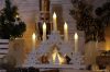 CHRSTCANWW5WW LED karácsonyi gyertyapiramis,csillag,fa, fehér, elemes