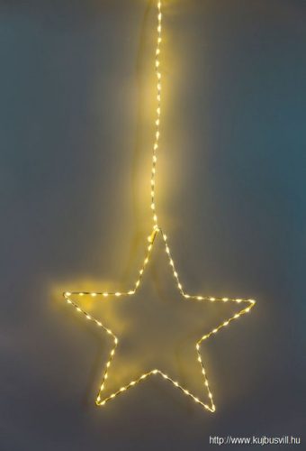 CHRSTHM104WW LED karácsonyi ablakdísz, csillag, elemes
