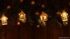 CHRSTHWWG10WW LED karácsonyi lánc, házikó, fehér, fa, elemes