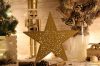CHRSTM20GWW LED karácsonyi csillag, arany,fém, elemes