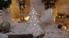 CHRTRW4WW LED karácsonyi fenyő, fa, elemes