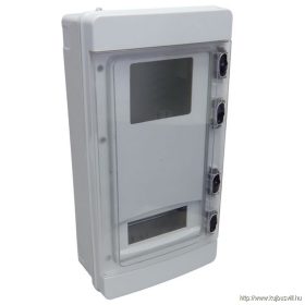   TRACON CMB3 3F Fogyasztásmérő szekrény, almérőhöz 1×6mod+115×94, H×W×D=460×240×132mm, IP65, IK10