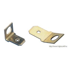   TRACON CSA-90-5 Csavaros rögzítésű szigeteletlen csatlakozó csap, sárgaréz 6,3x0,8mm 90°, M5