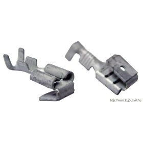   TRACON CSE Szigeteletlen rátolható csatlakozó csap+hüvely, ónozott réz 6,3×0,8mm, 1-2,5mm2