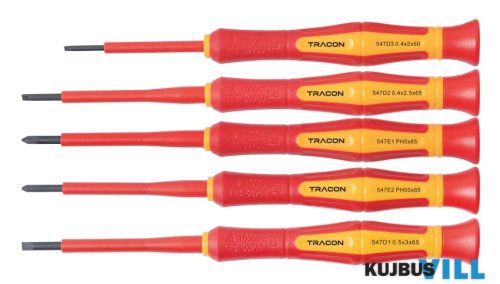 CSETP5 1000 V-ra szigetelt precíziós csavarhúzó szett AC 1000 V, 5pcs