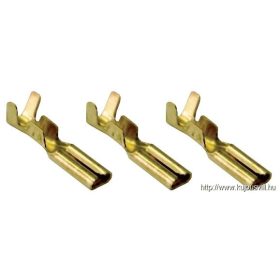   TRACON CSH3 Szigeteletlen rátolható csatlakozó hüvely, sárgaréz 2,8×0,5mm, 0,5-1mm2