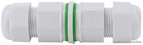 TRACON CST15W Tömítőszelencés kábeltoldó fehér 0.5-1.5 mm2, IP68, PA6.6, 3P, 450VAC, 16A