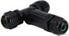 CST4-T3P Tömítőszelencés kábeltoldó, T-elágazó 0.5-4 mm2, IP68, PC+PA6.6, 3P, 450VAC, 24A