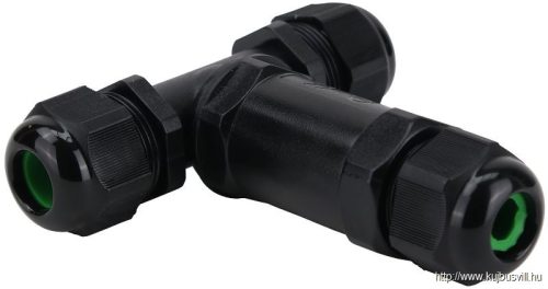 TRACON CST4-T Tömítőszelencés kábeltoldó, T-elágazó 0.5-4 mm2, IP68, PC+PA6.6, 5P, 450VAC, 24A