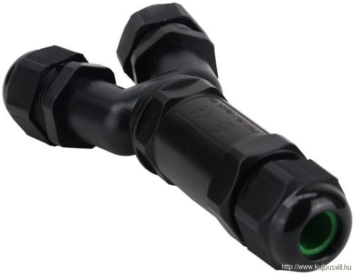 TRACON CST4-Y Tömítőszelencés kábeltoldó, Y-elágazó 0.5-4 mm2, IP68, PC+PA6.6, 5P, 450VAC, 24A