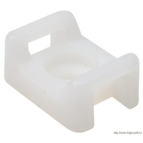   TRACON CSTALP-4 Csavarozható, 2oldalt fűzhetőkábelkötegelő talp, natúr 16×11mm, d=3.5mm, PA6.6