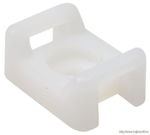 CSTALP-4 Csavarozható, 2oldalt fűzhetőkábelkötegelő talp, natúr 16×11mm, d=3.5mm, PA6.6