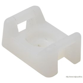   TRACON CSTALP-6 Csavarozható, 2oldalt fűzhetőkábelkötegelő talp, natúr 26×16mm, d=5mm, PA6.6