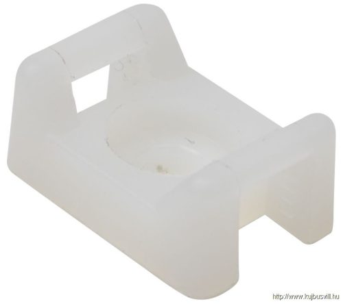 CSTALP-6 Csavarozható, 2oldalt fűzhetőkábelkötegelő talp, natúr 26×16mm, d=5mm, PA6.6