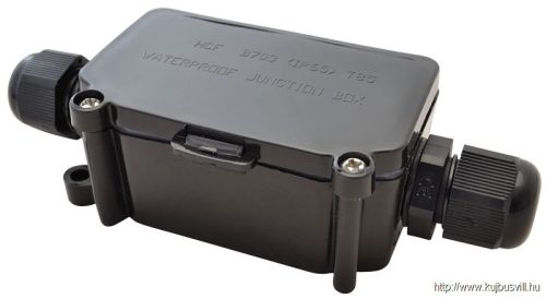 TRACON CSTBOX Kábeltoldó doboz 3×1,5 mm2, IP68, PA6.6