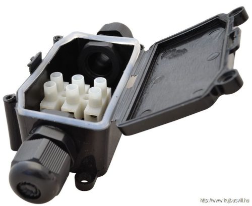 TRACON CSTBOX Kábeltoldó doboz 3×1,5 mm2, IP68, PA6.6