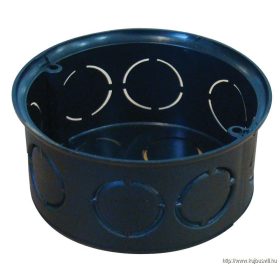   TRACON D70SZT Perforált szerelvénydoboz süllyesztett, tetővel, fekete 72×36mm