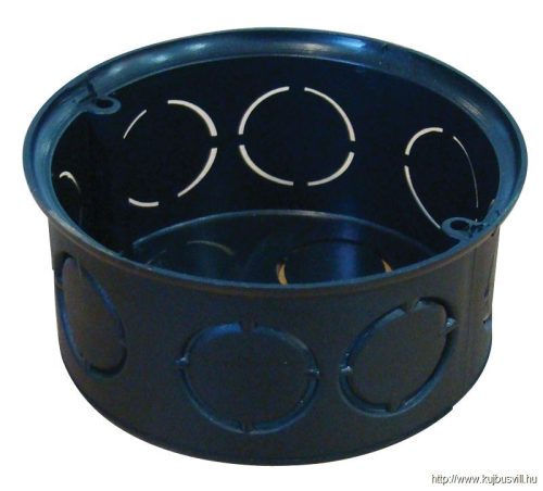D70SZT Perforált szerelvénydoboz süllyesztett, tetővel, fekete 72×36mm
