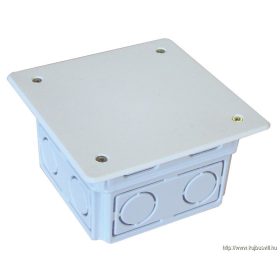   TRACON D80X80 Perforált kötődoboz süllyesztett, négyzetes, fekete 79x79(97x97)×51.5mm