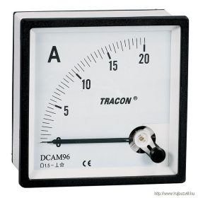   TRACON DCAM48-0,02 Analóg egyenáramú ampermérő közvetlen méréshez 48×48mm, 20mA DC