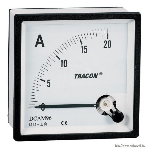 DCAM48-0,02 Analóg egyenáramú ampermérő közvetlen méréshez 48×48mm, 20mA DC