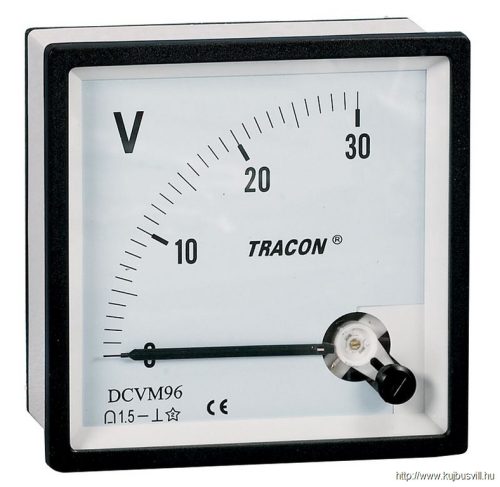 DCVM48-250 Analóg egyenáramú voltmérő 48×486mm, 250V DC