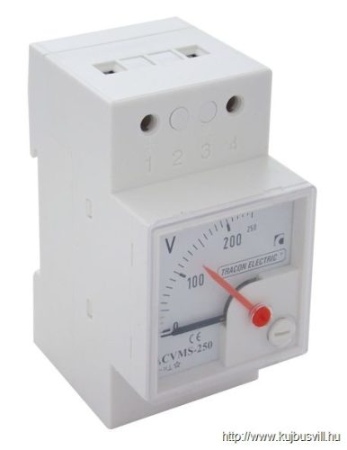 DCVMS-X/75 Sínre pattintható analóg egyenáramú alapműszer sönthöz 75mV DC