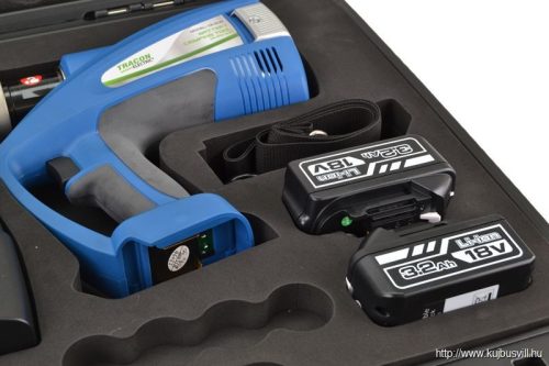 TRACON DK60E Elektro-hidraulikus présszerszám 11 bélyeggel, hordtáskában 16-300mm2, 4900g, 60kN, 350°, 2× Li-ion, 18V, 4000mAh