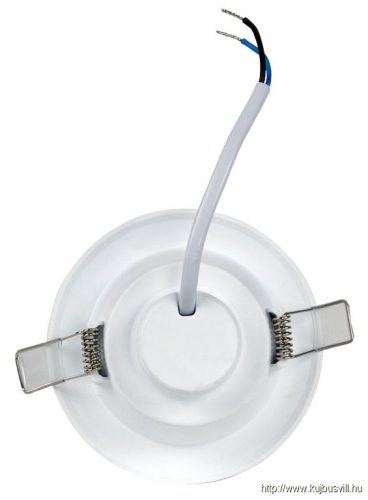 TRACON DLC5NW Kompakt beépíthető LED mélysugárzó 230VAC, 5W, 4000K, 450lm. IP20,D=104mm, EEI=F