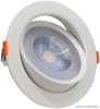 DLCOB9WW Beépíthető álmennyezeti LED lámpatest, forgatható 200-240 V, 50Hz, 9W, 3000K, 630lm, 38°, IP20,D=115mm, EEI=G
