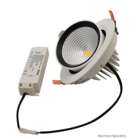   TRACON DLCOBA35W Beépíthető álmennyezeti LED lámpatest, forgatható 230 V, 50 Hz, 35 W, 3500 lm, 4000 K, EEI=F