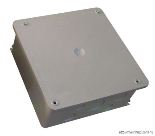 DN200X200 Szerelődoboz műanyag, falon kívüli, szürke 200×200mm, IP44