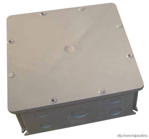 DN250X250 Szerelődoboz műanyag, falon kívüli, szürke 250×250mm, IP44